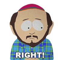 Gerald Broflovski Yes Sticker by South Park