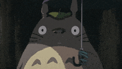 scared studio ghibli GIF