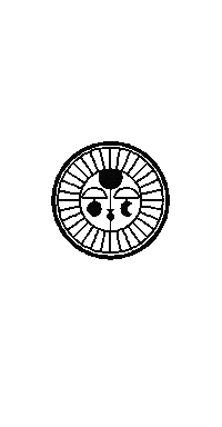 Black And White Sun Sticker by Stella and Lori