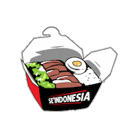 SeIndonesia_idn sei sapi seisapi ricebox Sticker