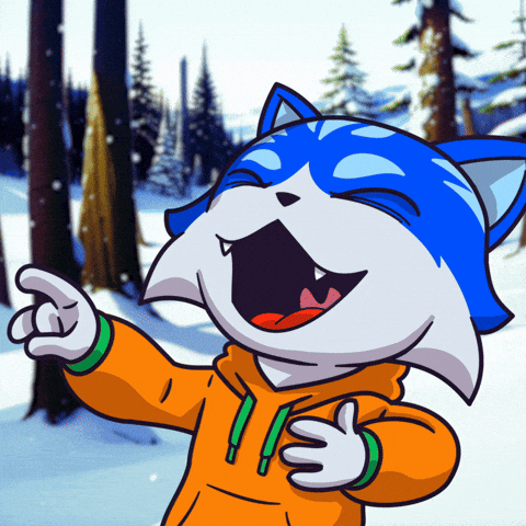 Cat Snow GIF by Toshithecat