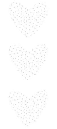 White Heart Hearts Sticker