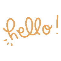 miriahhernden happy hello yellow cursive Sticker