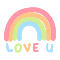 miriahhernden love rainbow pastel loveyou Sticker
