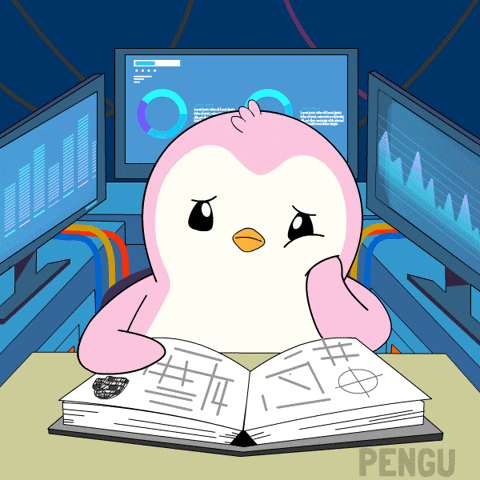 Confused Pink GIF by Pudgy Penguins