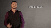 piece of cake asl GIF by Sign with Robert