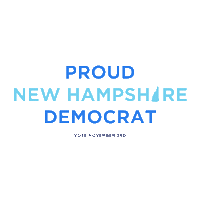 nhdemocraticparty vote election voting democrat Sticker