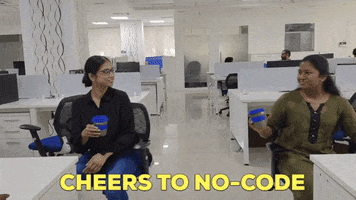 quixyofficial cheers nocode cheers to no-code GIF