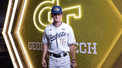 Georgia Tech Baseball GIF by Georgia Tech Yellow Jackets