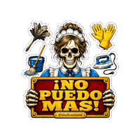 Skull No Puedo Mas Sticker