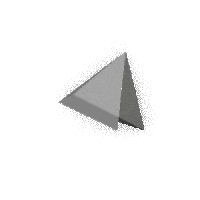 3d triangle STICKER by Josh Rigling
