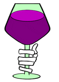 Happy Red Wine Sticker