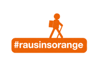 freizeitrbs orange hiking outdoor sommer Sticker