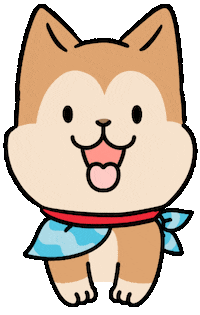 Happy Dog Sticker by Ai and Aiko