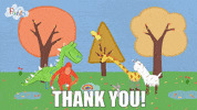 Rainbow Thank You GIF by Pablo