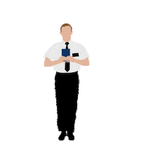 jumping andrew rannells Sticker by The Book of Mormon
