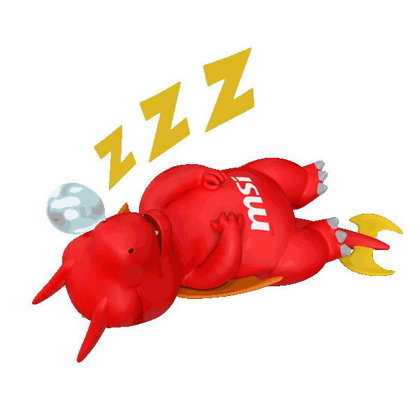 red dragon sleep Sticker by MSI Gaming