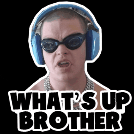 BrotherCoin giphygifmaker sketch brother whats up brother GIF