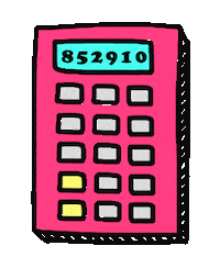 Numbers Economy Sticker by Hogar&ando