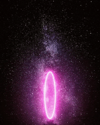 artbydaelok space god cyberpunk portal GIF