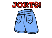 renographics denim jorts mott renographics Sticker
