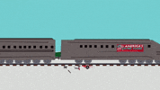 train on tracks snow GIF by South Park 