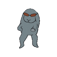 BunBea dance bunny dribble bunbea Sticker