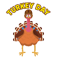 Turkey Dinner Fall Sticker by SportsManias