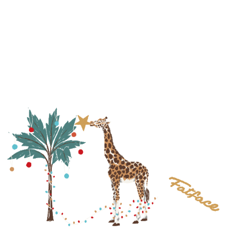 wearefatface giphyupload christmas animals holidays Sticker