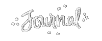 Journal White Text Sticker