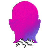 Spaceface Sticker by Alien Labs