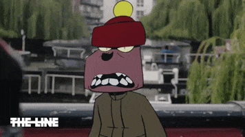 Talking London GIF by The Line Animation