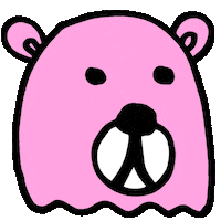 Sad Pink Sticker