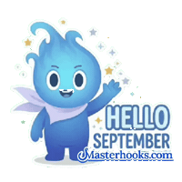 September Hello Sticker by Masterhooks