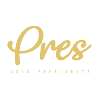 goldpresidents shop jewelry shopnow pres Sticker