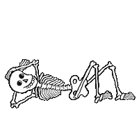 Halloween Skeleton Sticker by KROM Kendama
