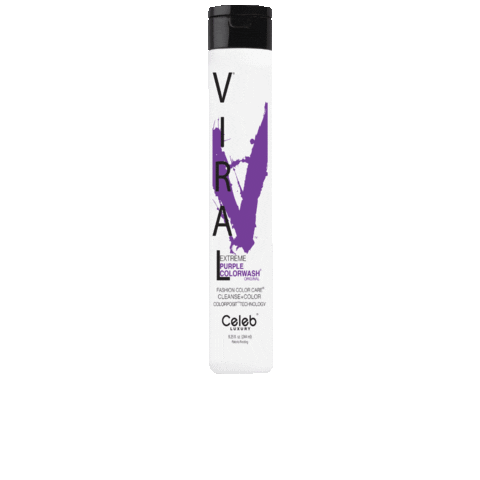 Purple Hair Sticker by Celeb Luxury