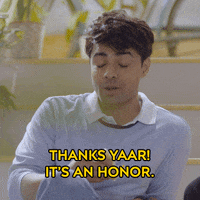 MXPlayerOfficial thanks welcome joke sarcastic GIF