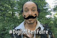 Mustache Shakespeare GIF by Digital Ren Faire