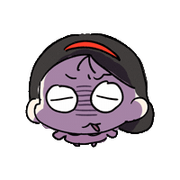 Angry Glare Sticker