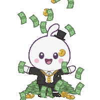 Gold Cash Sticker