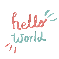 World Hello Sticker