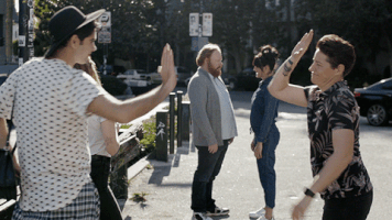 high five friendship GIF by Scout Durwood