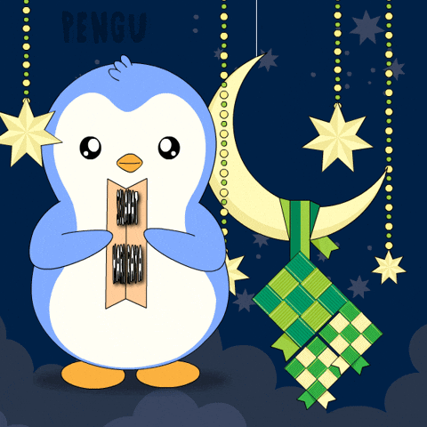 Pray Hari Raya GIF by Pudgy Penguins