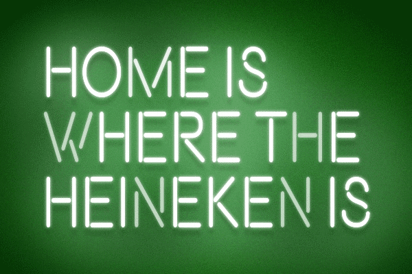 Neon GIF by Heineken Experience