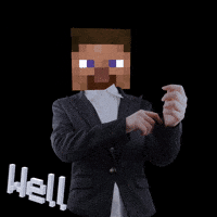 Humamoyous_ minecraft well well well minecraft meme humamoyous GIF