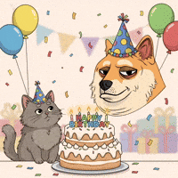 Celebrating Happy Birthday GIF by Doge Pound