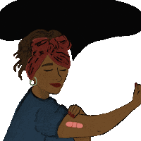 Rosie The Riveter Woman Sticker by INTO ACTION