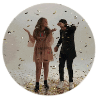 party gold Sticker by Junior Songfestival