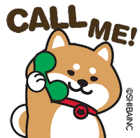 Call Me Sticker by SHIBAINC